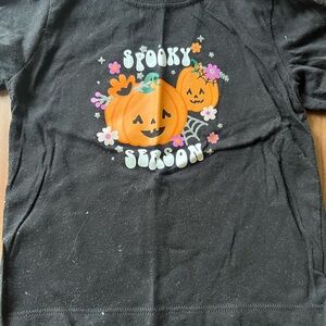 Disney Black Halloween Pumpkin Kids T-Shirt